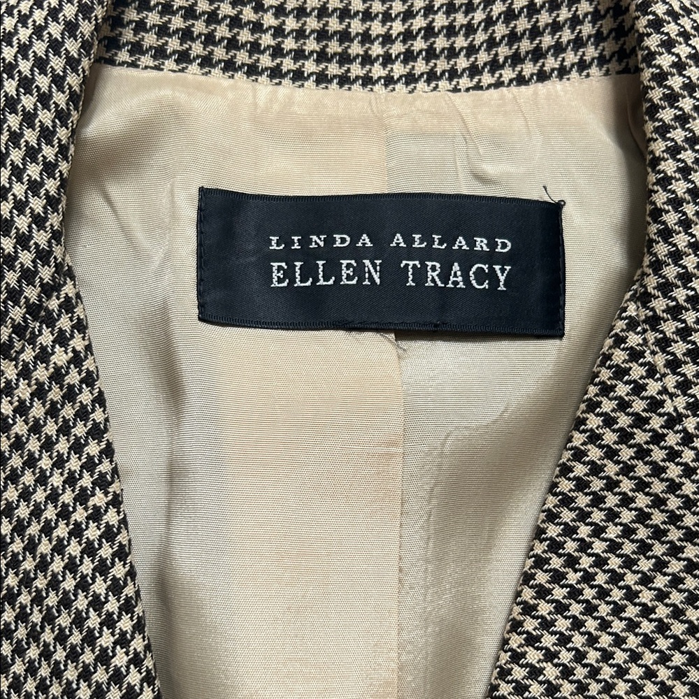 Ellen Tracy Houndstooth Blazer - Picture 2 of 8